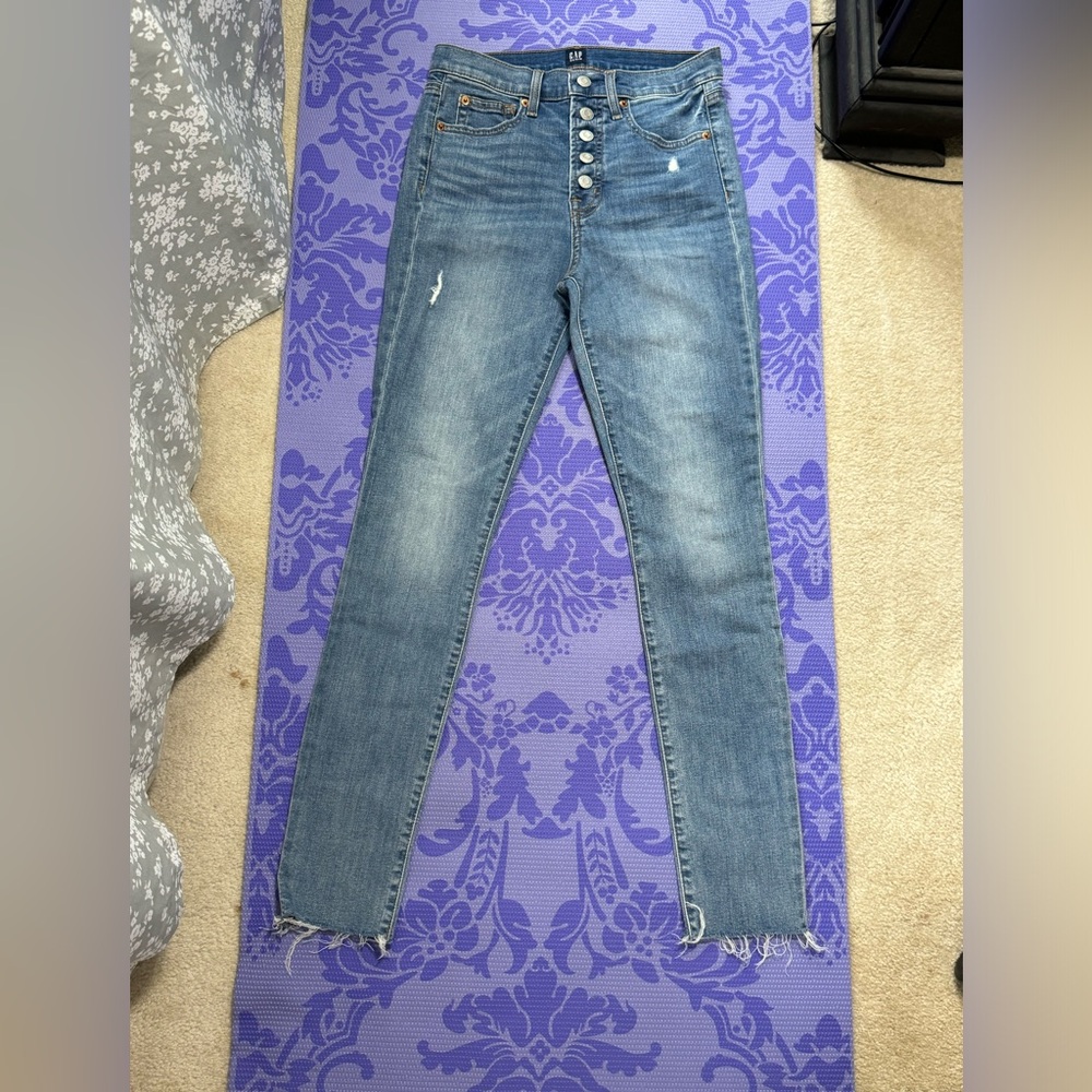 Blue skinny denim pants size 27 skinny